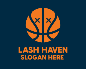 Dead Basketball Ball logo design