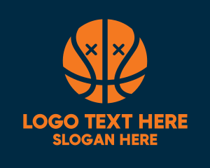 Dead Basketball Ball Logo