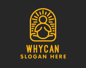 Golden Yoga Wellness Exercise  Logo