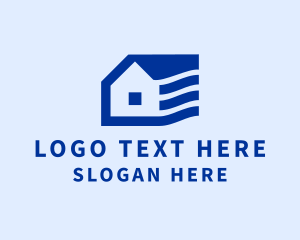 Roofing - House Roof Wind logo design