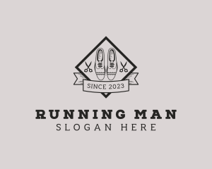 Shoemaking - Derby Shoes Footwear logo design