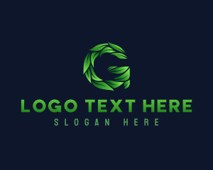 Fresh - Natural Leaves Letter G logo design