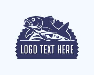 Fisherman - Fish Marina Fishery logo design