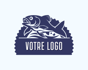 Fish Marina Fishery Logo