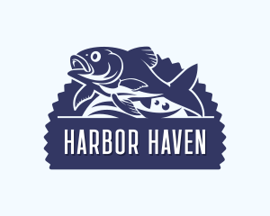 Fish Marina Fishery logo design