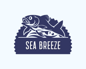 Fish Marina Fishery logo design