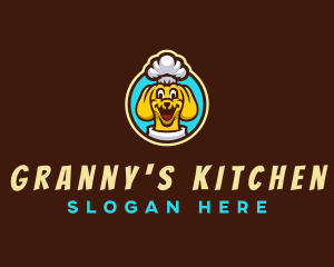 Restaurant Dog Chef logo design