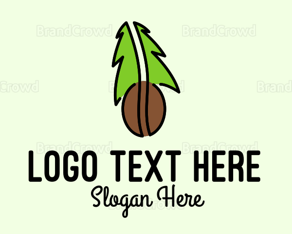 Organic Coffee Bean Logo