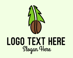 Tree - Organic Coffee Bean logo design