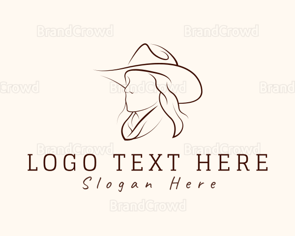 Western Fashion Hat Logo