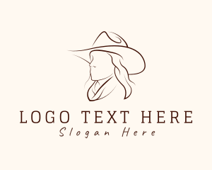 Bandana - Western Fashion Hat logo design