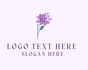 Flower Shop - Floral Dahlia Flower logo design