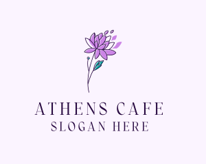 Floral Dahlia Flower logo design