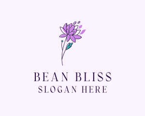 Floral Dahlia Flower logo design