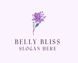 Floral Dahlia Flower logo design