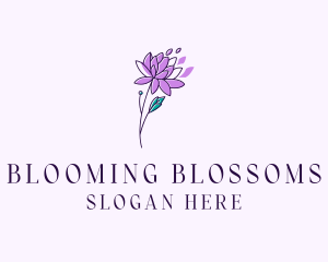 Blooming - Floral Dahlia Flower logo design