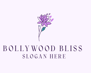 Floral Dahlia Flower logo design