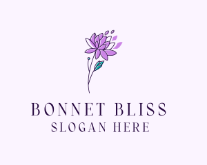 Floral Dahlia Flower logo design