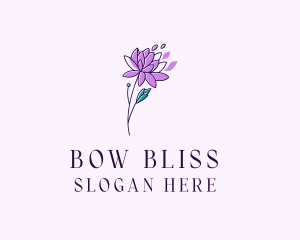 Floral Dahlia Flower logo design