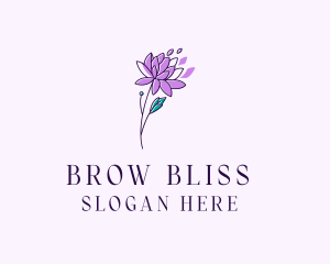 Floral Dahlia Flower logo design