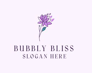 Floral Dahlia Flower logo design