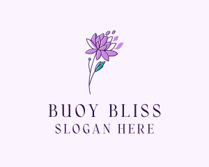 Floral Dahlia Flower logo design