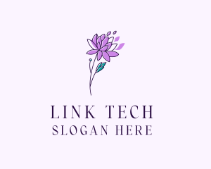 Floral Dahlia Flower logo design