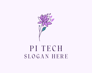 Floral Dahlia Flower logo design