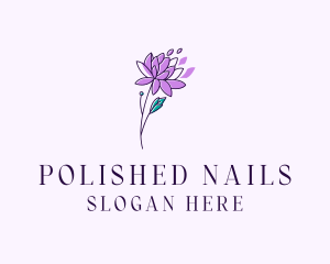 Floral Dahlia Flower logo design