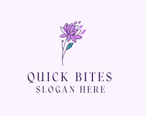 Floral Dahlia Flower logo design