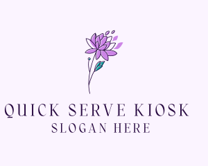 Floral Dahlia Flower logo design