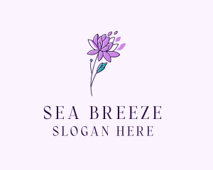 Floral Dahlia Flower logo design