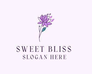 Floral Dahlia Flower logo design