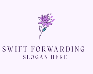 Floral Dahlia Flower logo design