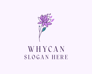 Floral Dahlia Flower logo design