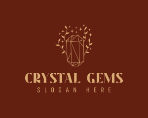 Emerald Crystal Jewelry Perfume logo design