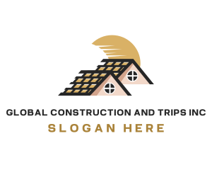 Home Renovation - House Roof Repair logo design