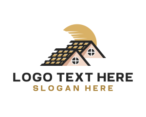 Home Renovation - House Roof Repair logo design