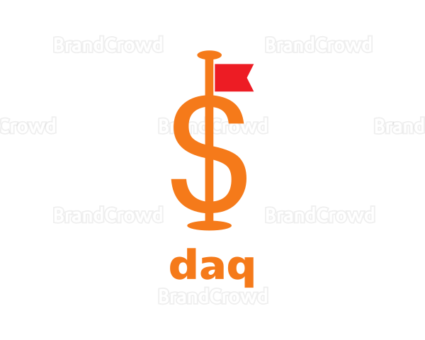 Dollar Golf Flag Logo