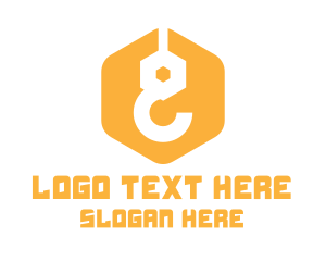 Heavy Duty - Yellow Construction Hook logo design