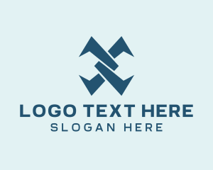 Digital Marketing - Digital Link Letter X logo design