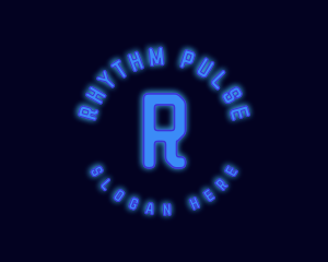 Edm - Neon Lights Night Club logo design