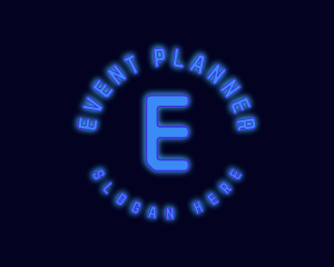Flourescent - Neon Lights Night Club logo design