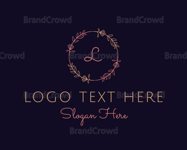 Feminine Floral Boutique Florist Logo