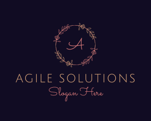 Feminine Floral Boutique Florist logo design