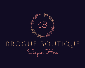 Feminine Floral Boutique Florist logo design