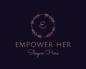 Feminine Floral Boutique Florist logo design