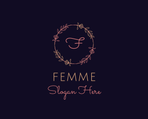 Feminine Floral Boutique Florist logo design