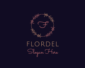 Feminine Floral Boutique Florist logo design