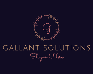 Feminine Floral Boutique Florist logo design